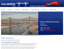 Tablet Screenshot of kanal-immobilien.de